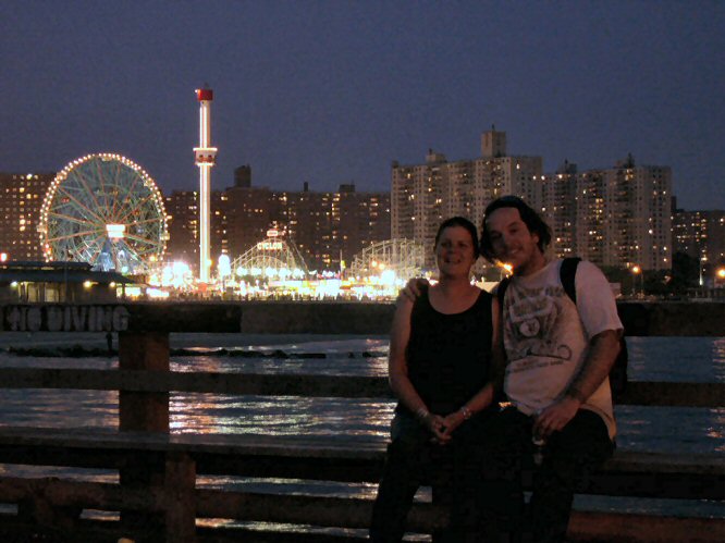 John & Rayna at Coney Island