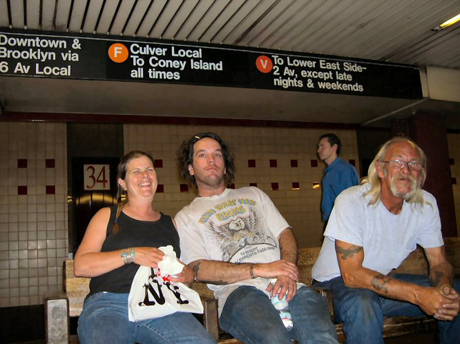 Californians in the NYC subway!